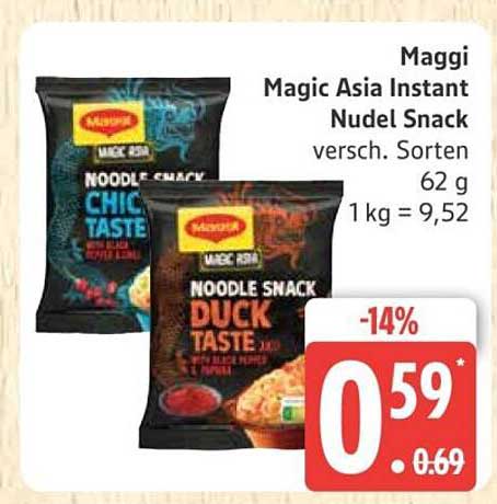 Maggi Magic Asia Instant Nudel Snack - verschiedene Sorten