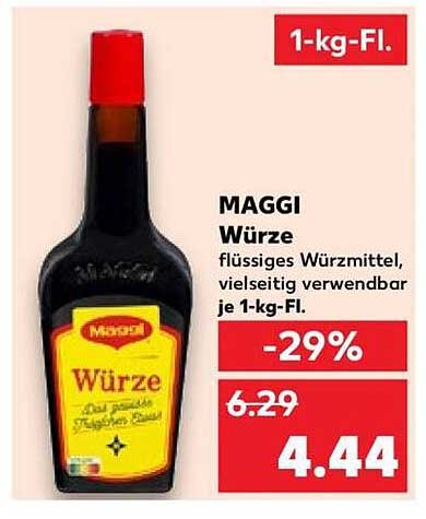 MAGGI Würze - Flüssiges Würzmischung, vielseitig verwendbar 1-kg-Fl.