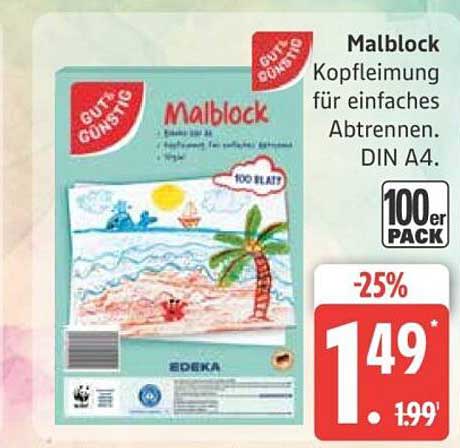 Malblock 100 Blatt – Kreatives Vergnügen für Jung und Alt