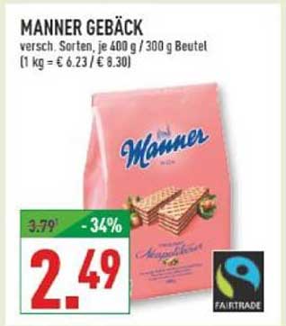MANNER GEBÄCK - Verschiedene Sorten, je 400 g / 300 g Beutel