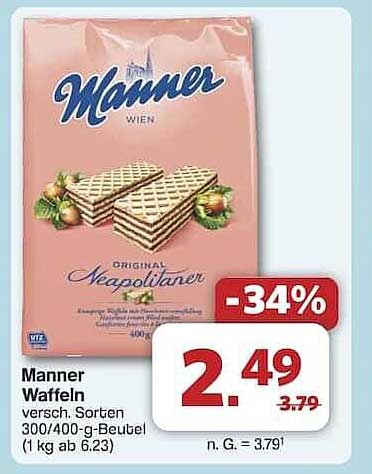 Manner Waffeln - Original Neapolitaner 400g