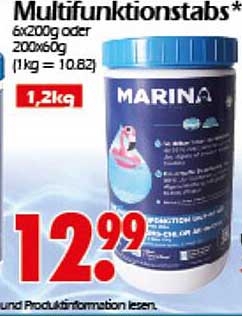 MARINA Multifunktionstabs 6x200g oder 200x60g