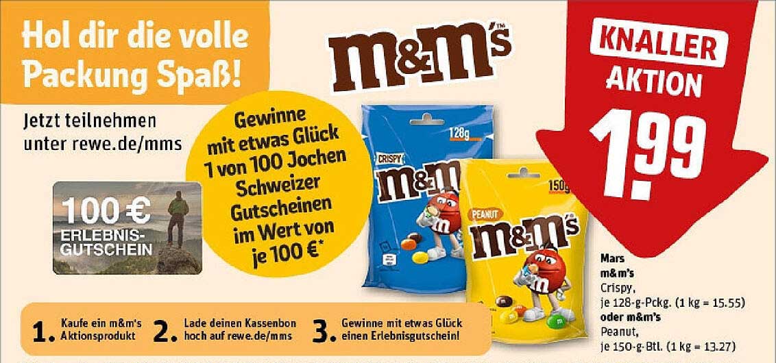 Mars m&m's Crispy und Peanut im Angebot