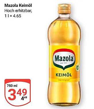 Mazola Keimöl 750 ml - Hoch erhitzbar