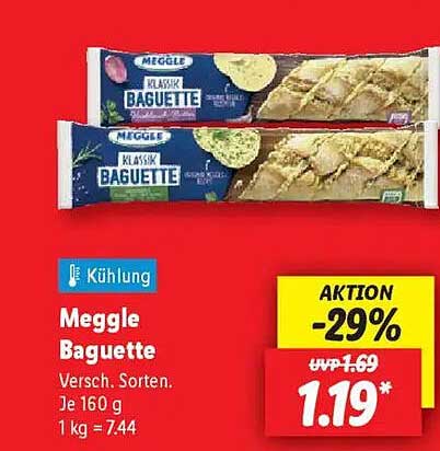 Meggle Baguette - Klassik Baguette 160 g