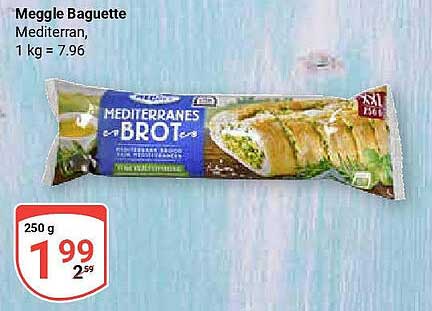 Meggle Baguette Mediterran, 250 g