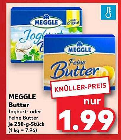 MEGGLE Butter: Joghurt- oder Feine Butter je 250-g-Stück