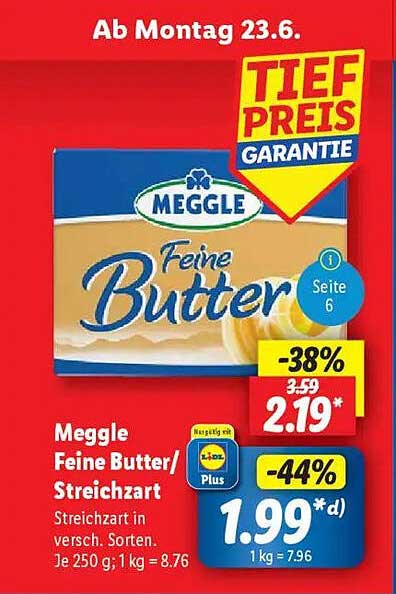 Meggle Feine Butter/Streichzart