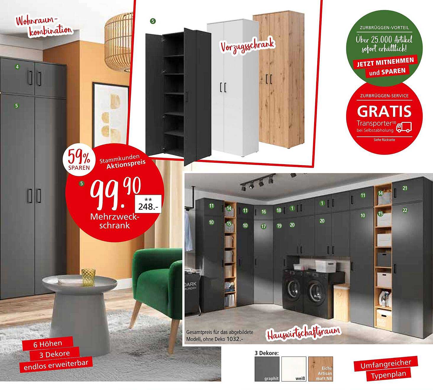 Mehrzweckschrank - 59% sparen!