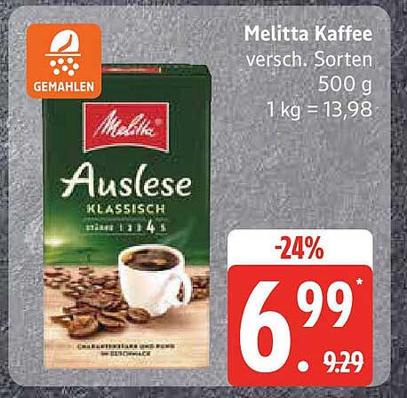 Melitta Auslese Kaffee 500 g - verschiedene Sorten