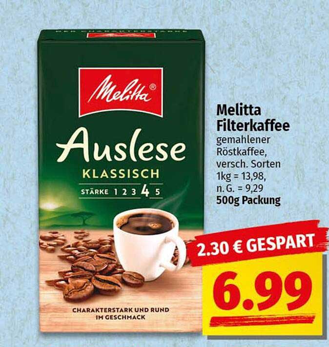 Melitta Filterkaffee Auslese Klassisch 500g