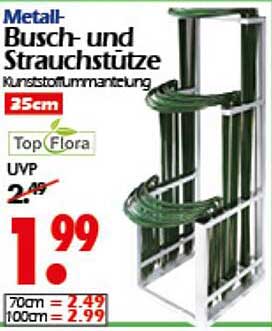 Metall-Busch- und Strauchstützen Kunststoffenmantel 25cm