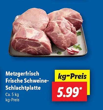 Metzgerfrisch Frische Schweine-Schlachtplatte