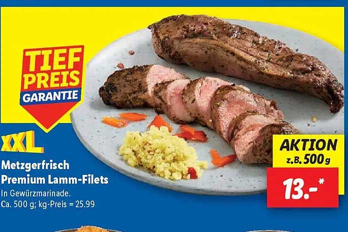 Metzgerfrisch Premium Lamm-Fillets XXL - Aktion