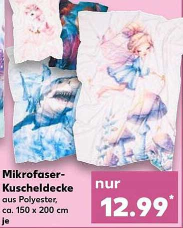 Mikrofaser-Kuscheldecke aus Polyester, ca. 150 x 200 cm