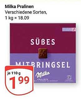 Milka Pralinen - Verschiedene Sorten, 1 kg = 18,09
