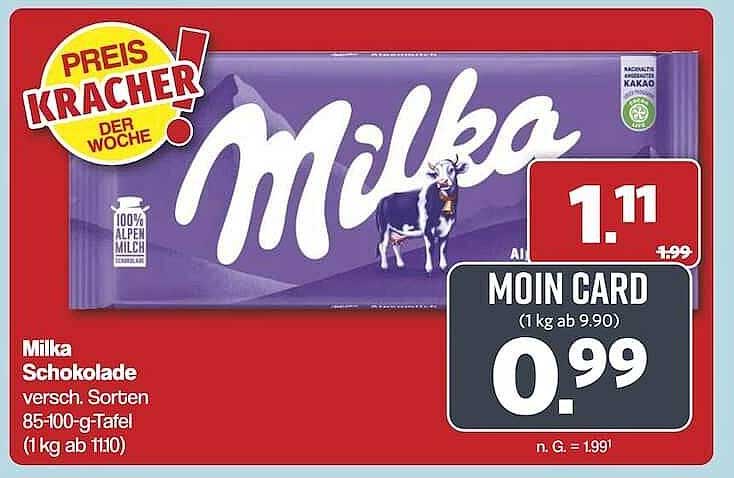Milka Schokolade - Preis-Kracher der Woche