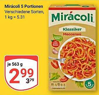 Mirácoli 5 Portionen - Verschiedene Sorten