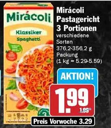 Mirácoli Pastagericht 3 Portionen