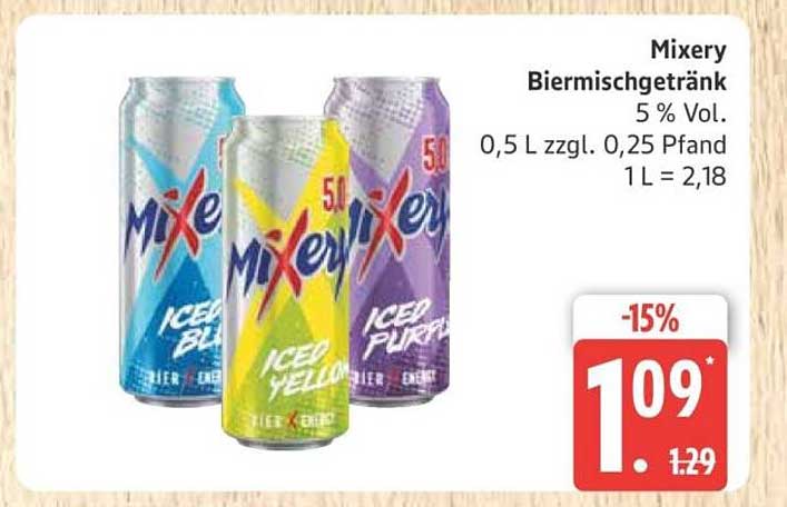Mixery Biermischgetränk 5 % Vol.