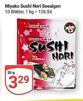 Miyako Sushi Nori Seealgen