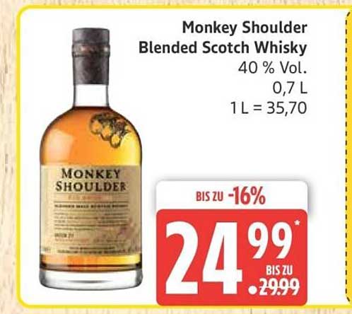 Monkey Shoulder Blended Scotch Whisky 0,7 L