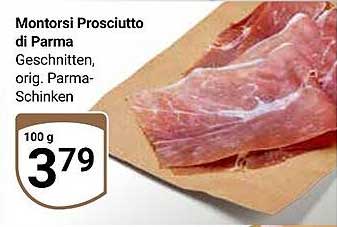 Montorsi Prosciutto di Parma, geschnitten, orig. Parma-Schinken