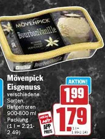 Mövenpick Eisgenuss Bourbonvanille 900-800 ml
