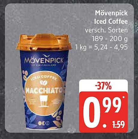 Mövenpick Iced Coffee verschiedene Sorten
