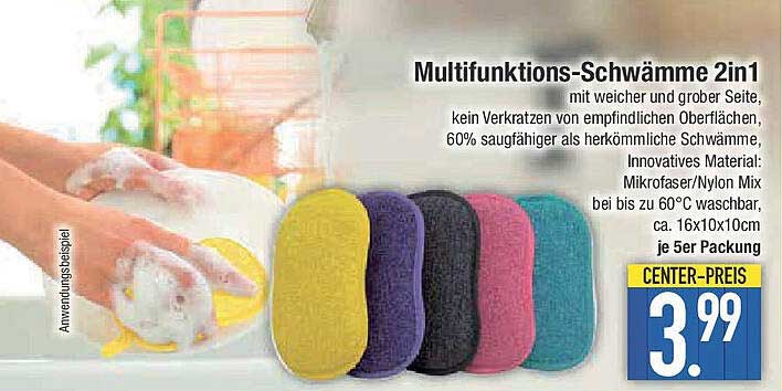 Multifunktions-Schwämme 2in1