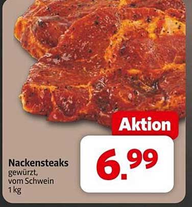 Nackensteaks gewürzt, vom Schwein 1 kg