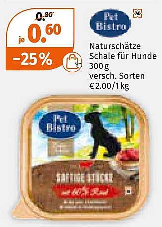 Naturschätze Schale für Hunde 300 g - jetzt zum Sparpreis!