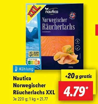 Nautica Norwegischer RäucherLachs XXL