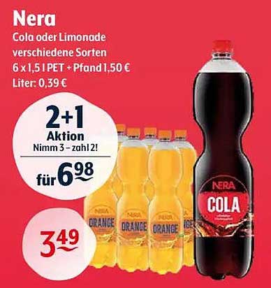 Nera Cola oder Limonade – verschiedene Sorten