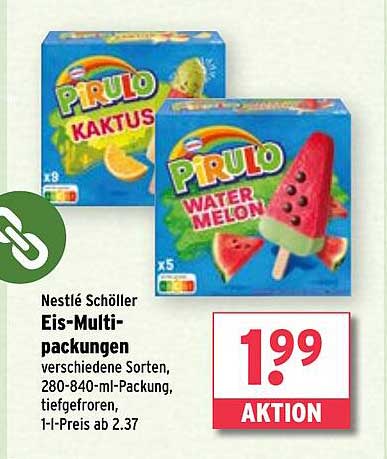 Nestlé Schöller Eis-Multipackungen verschiedene Sorten