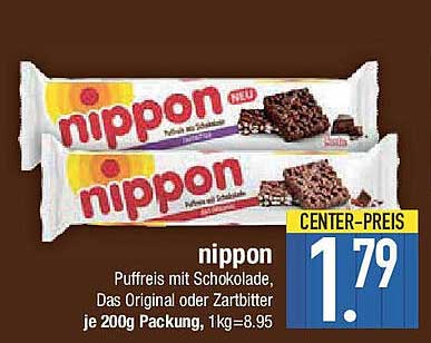 nippon Puffreis mit Schokolade, Das Original oder Zartbitter  je 200g Packung