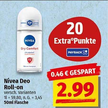 Nivea Deo Roll-on - Dry Comfort 50ml
