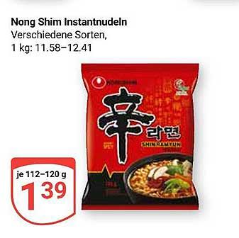 Nong Shim Instantnudeln - Verschiedene Sorten