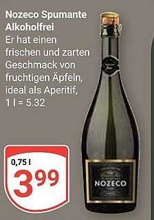 Nozeco Spumante Alkoholfrei
