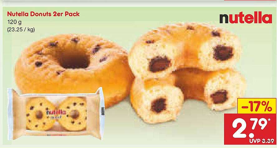 Nutella Donuts 2er Pack