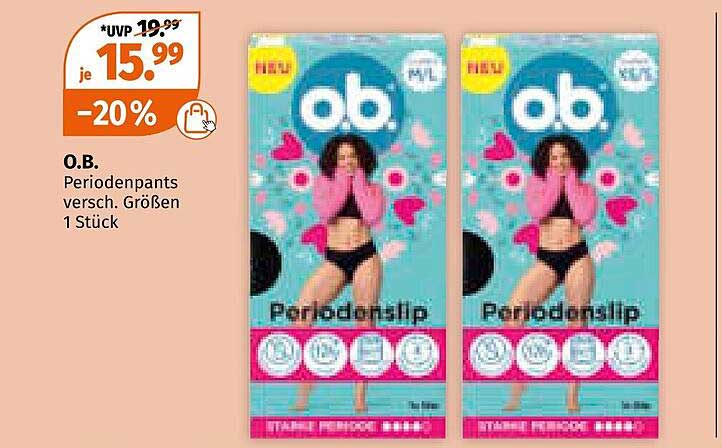 O.B. Periodenpants versch. Größen 1 Stück