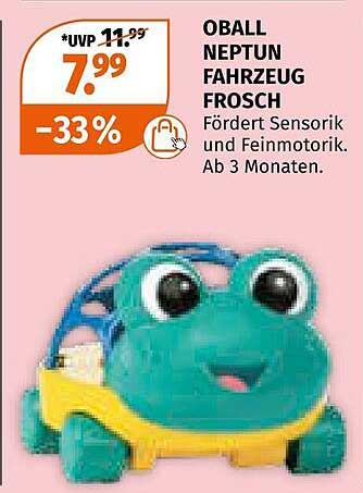 OBALL NEPTUN FAHRZEUG FROSCH