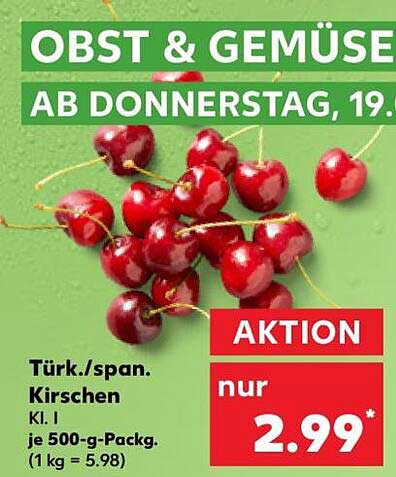 Obst & Gemüse: Türkische/spanische Kirschen