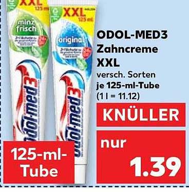 ODOL-MED3 Zahnpasta XXL 125 ml - verschiedene Sorten
