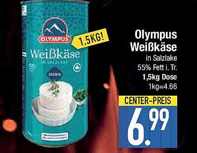 Olympus Weißkäse in Salzlake 1,5 kg - Center-Preis 6,99 €