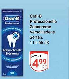 Oral-B Professionelle Zahnpasta – Verschiedene Sorten