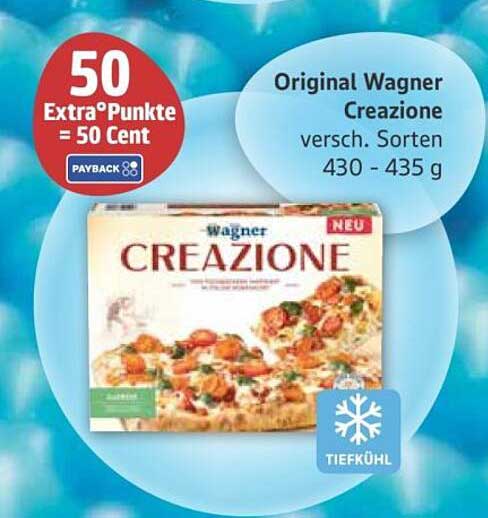 Original Wagner Creazone - verschiedene Sorten 430 - 435 g