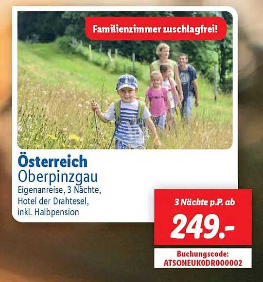 Österreich Oberpinzgau Eigenanreise, 3 Nächte, Hotel der Drahtesel, inkl. Halbpension
