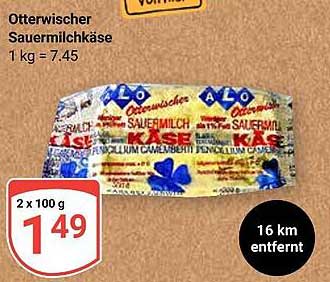 Otterwischer Sauermilchkäse 2 x 100 g zum Aktionspreis