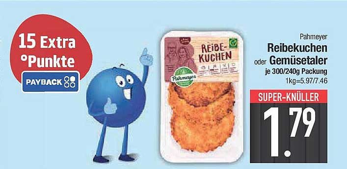 Pahmeyer Reibekuchen oder Gemüsetaler je 300/240g Packung